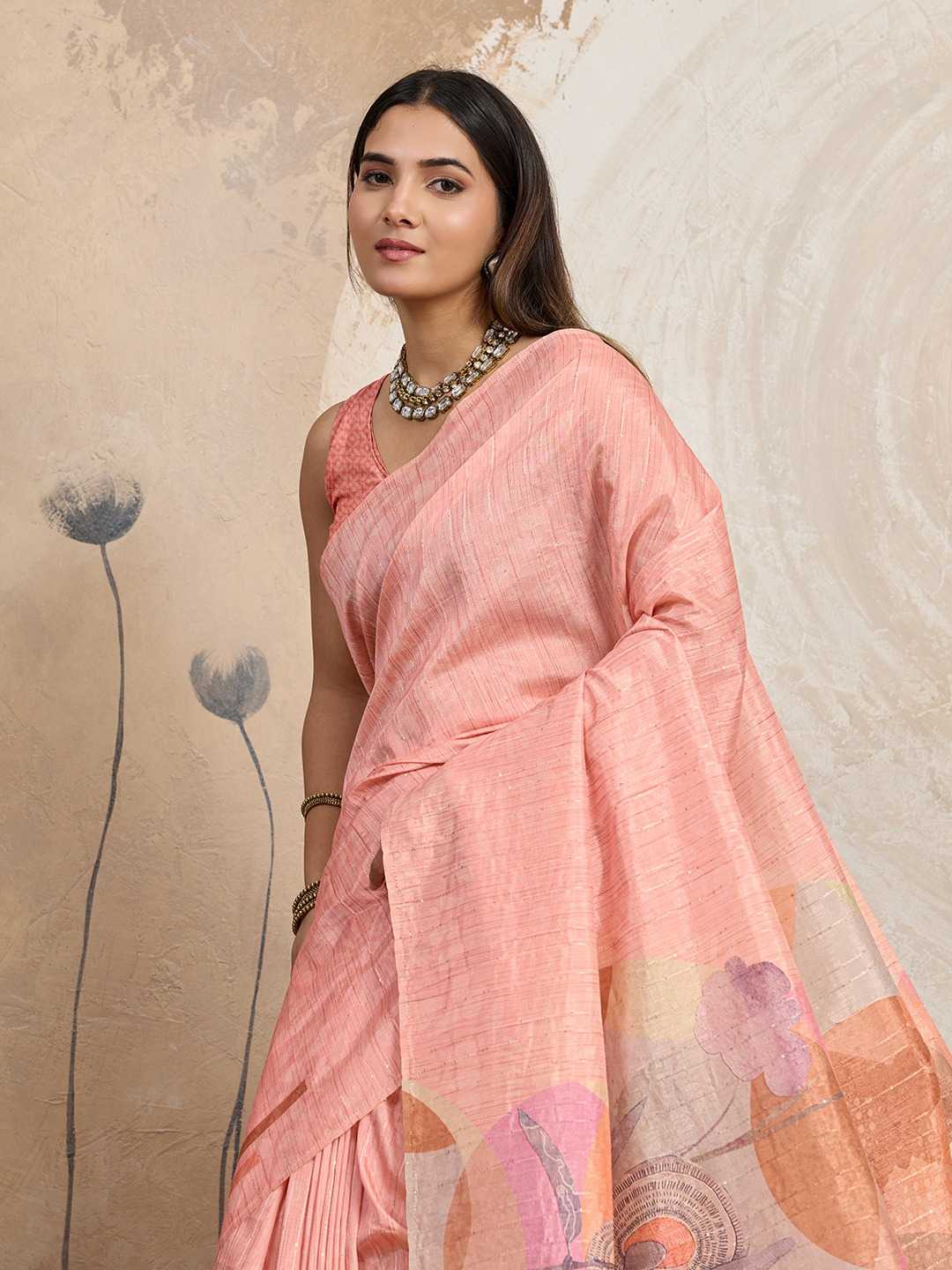 Jacquard Floral Saree
