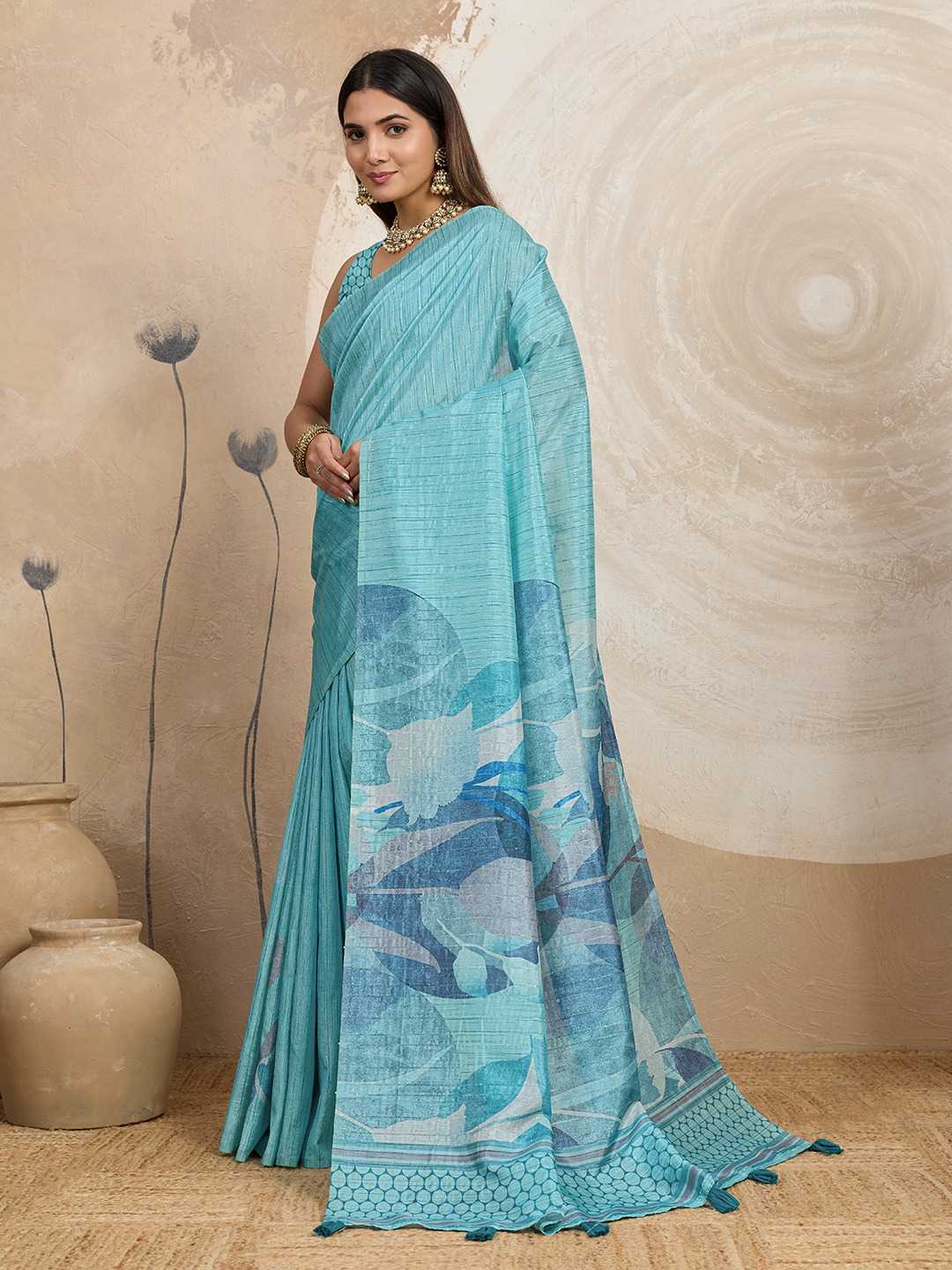 Jacquard Floral Saree