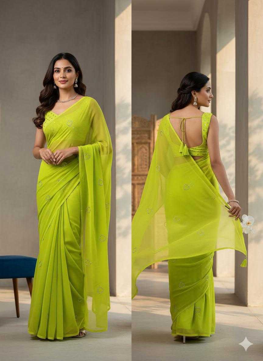 TOP Georgette Designer Saree