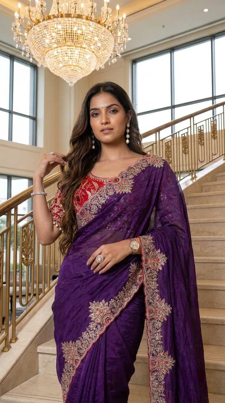 Satin Fancy Saree