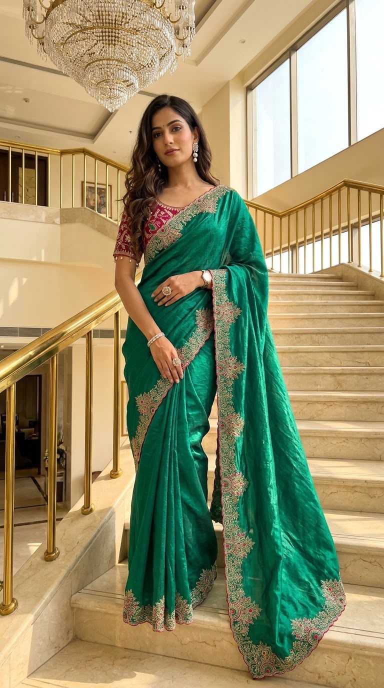 Satin Fancy Saree