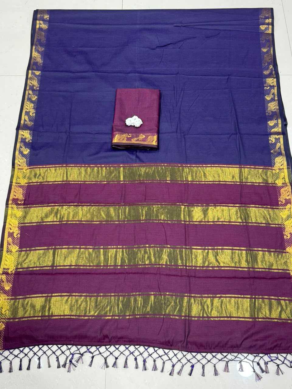 Trast Pure Cotton Designer Saree