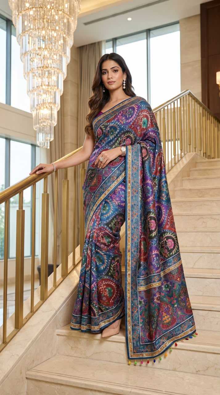 Crepe Designer Saree