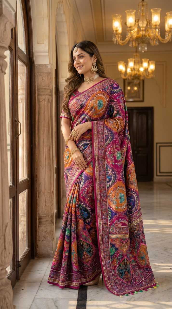 Crepe Designer Saree
