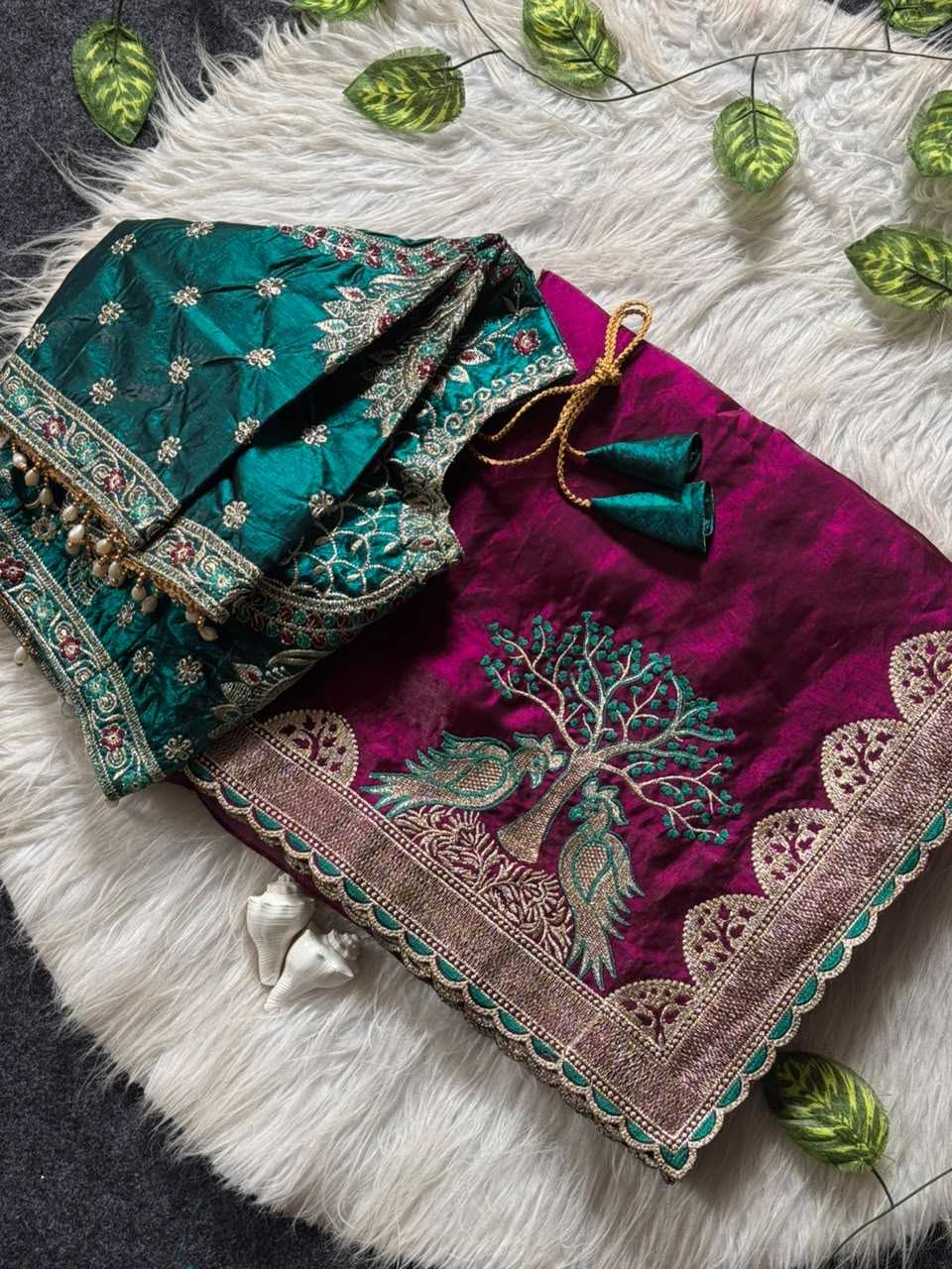 Utifu Satin Fancy Saree