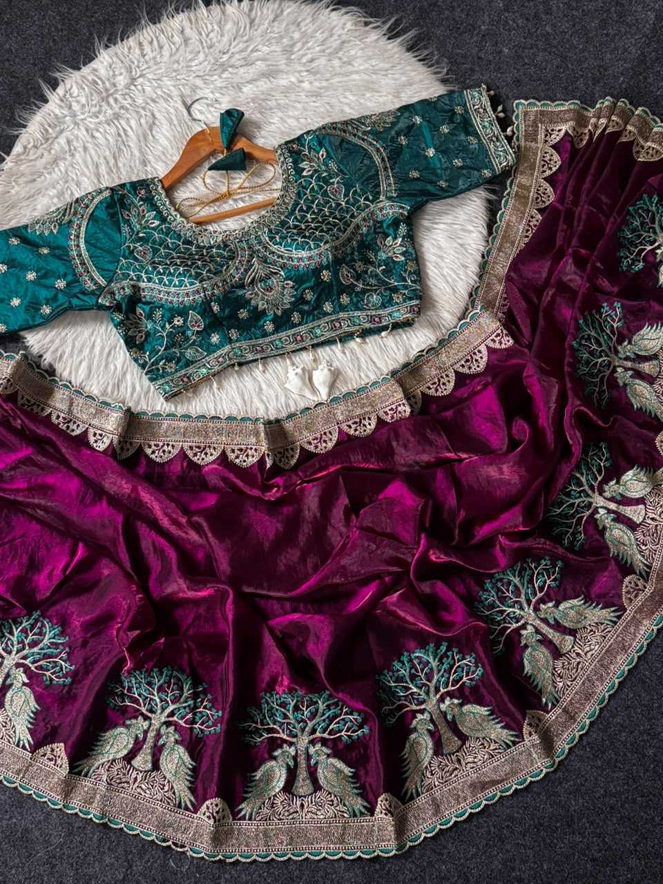 Utifu Satin Fancy Saree