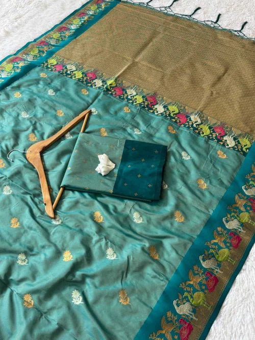 Ving Soft Silk Fancy Saree
