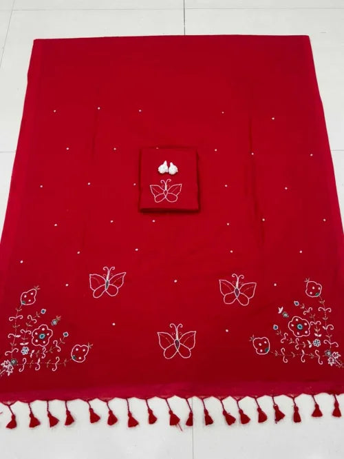 Wavi Soft Silk Zari Border Saree
