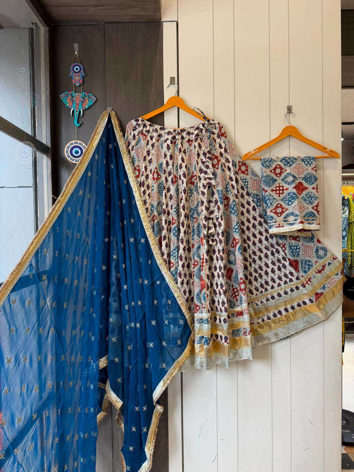 Star Pair Cotton Cambric Fancy Lehenga