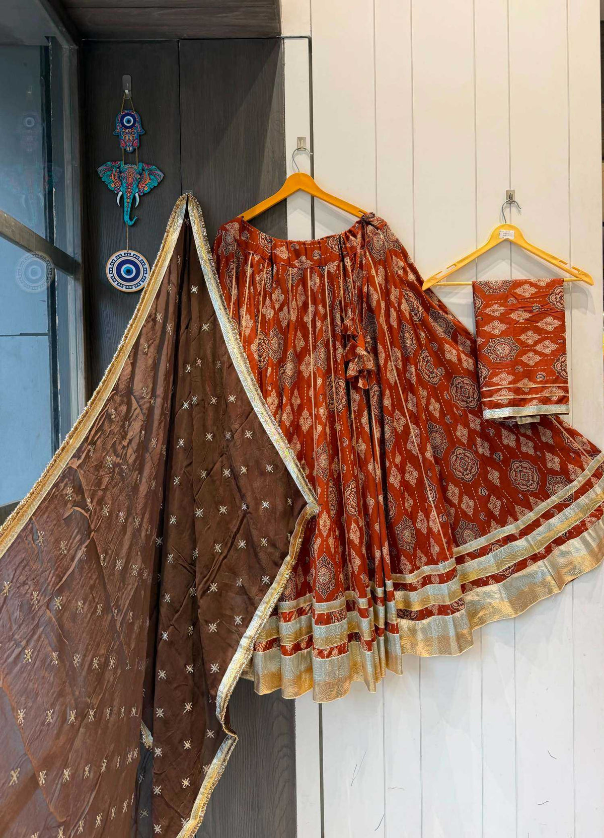 Star Pair Cotton Cambric Fancy Lehenga