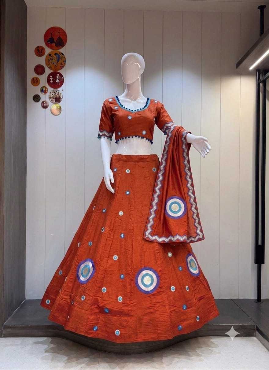 Vichitra Silk Designer Lehenga