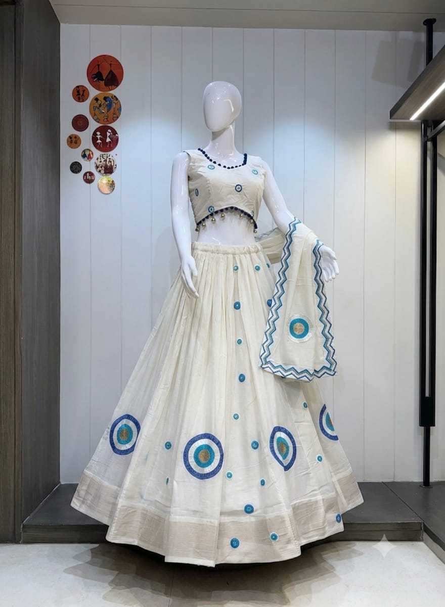 Vichitra Silk Designer Lehenga