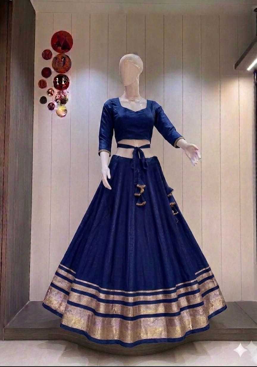 Agnisha Heavy Roman Silk Traditional Lehenga