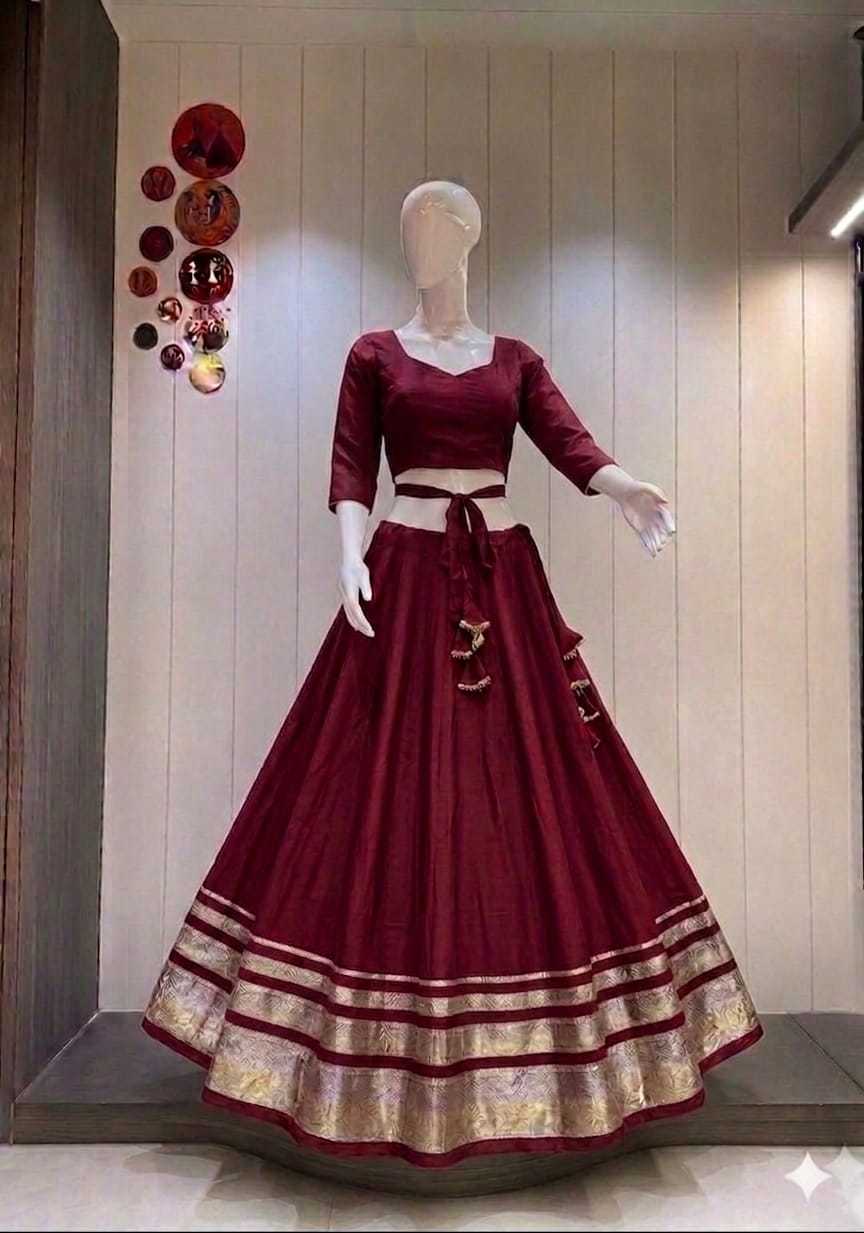 Agnisha Heavy Roman Silk Traditional Lehenga
