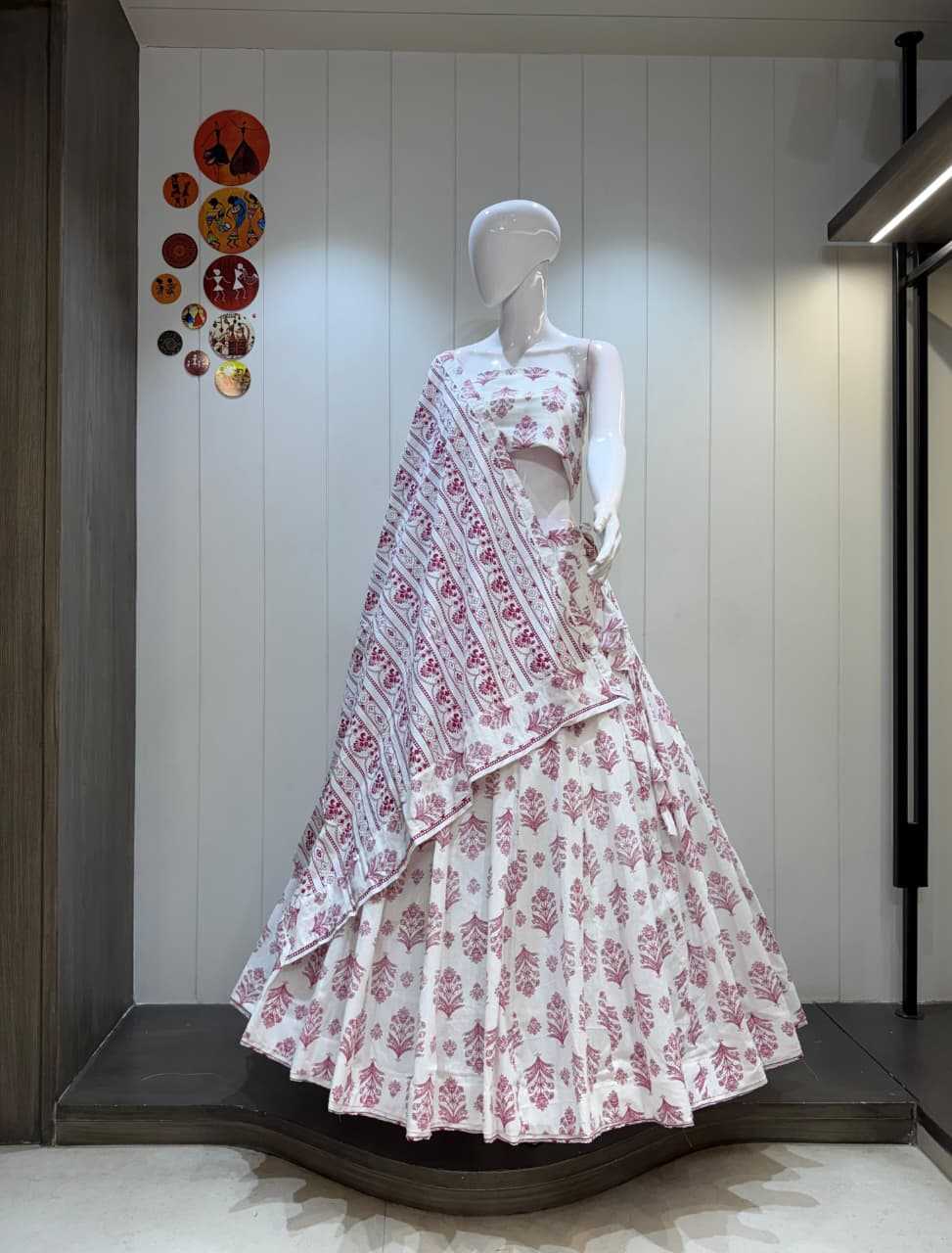 Akshara Cotton Cambric Fancy Lehenga