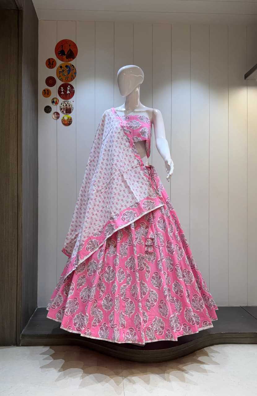 Akshara Cotton Cambric Fancy Lehenga