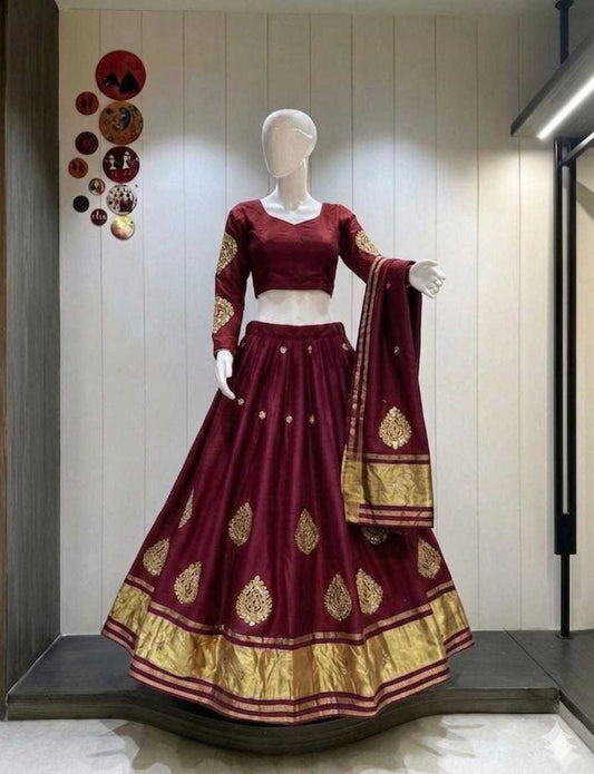 Anuragini Gajji Silk Lehenga