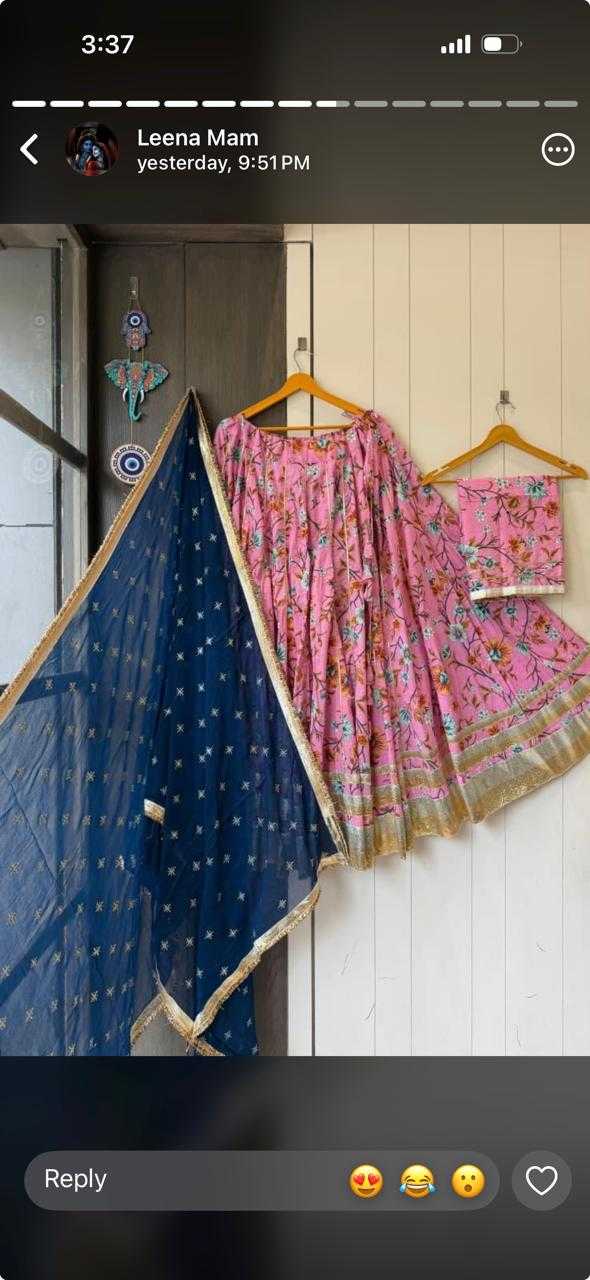 Ashleshini Cotton Cambric Fancy Lehenga
