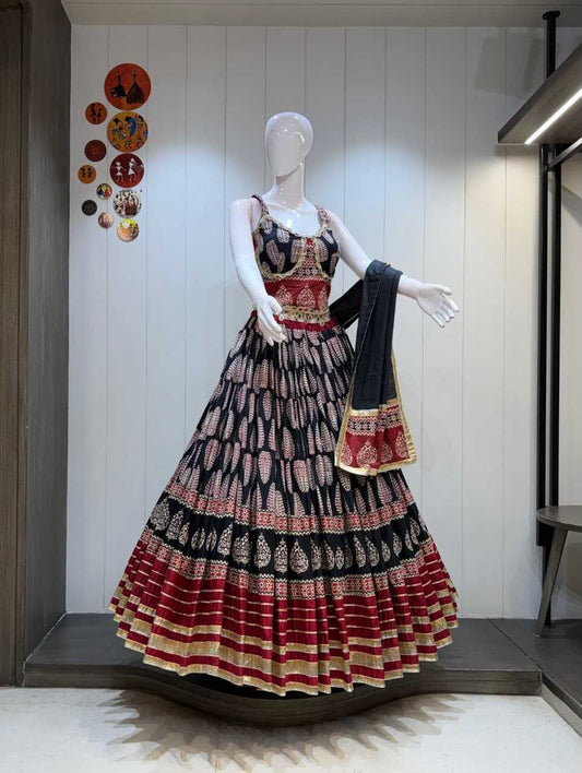 Asopalav Cotton Cambric Fancy Lehenga