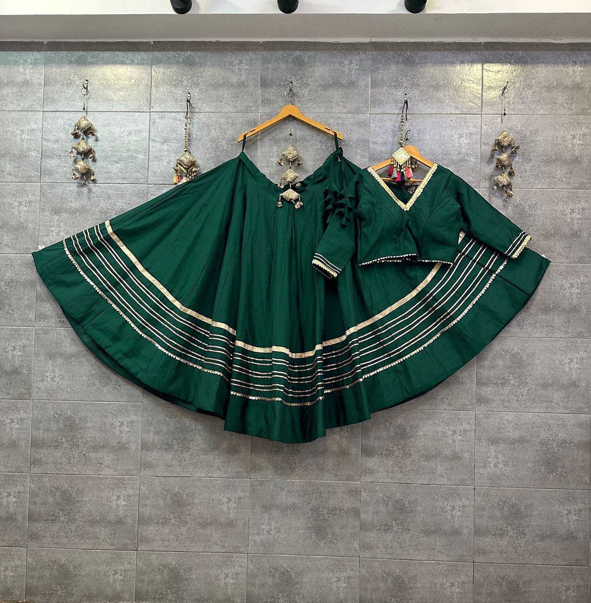 Heavy Roman Silk Designer Lehenga