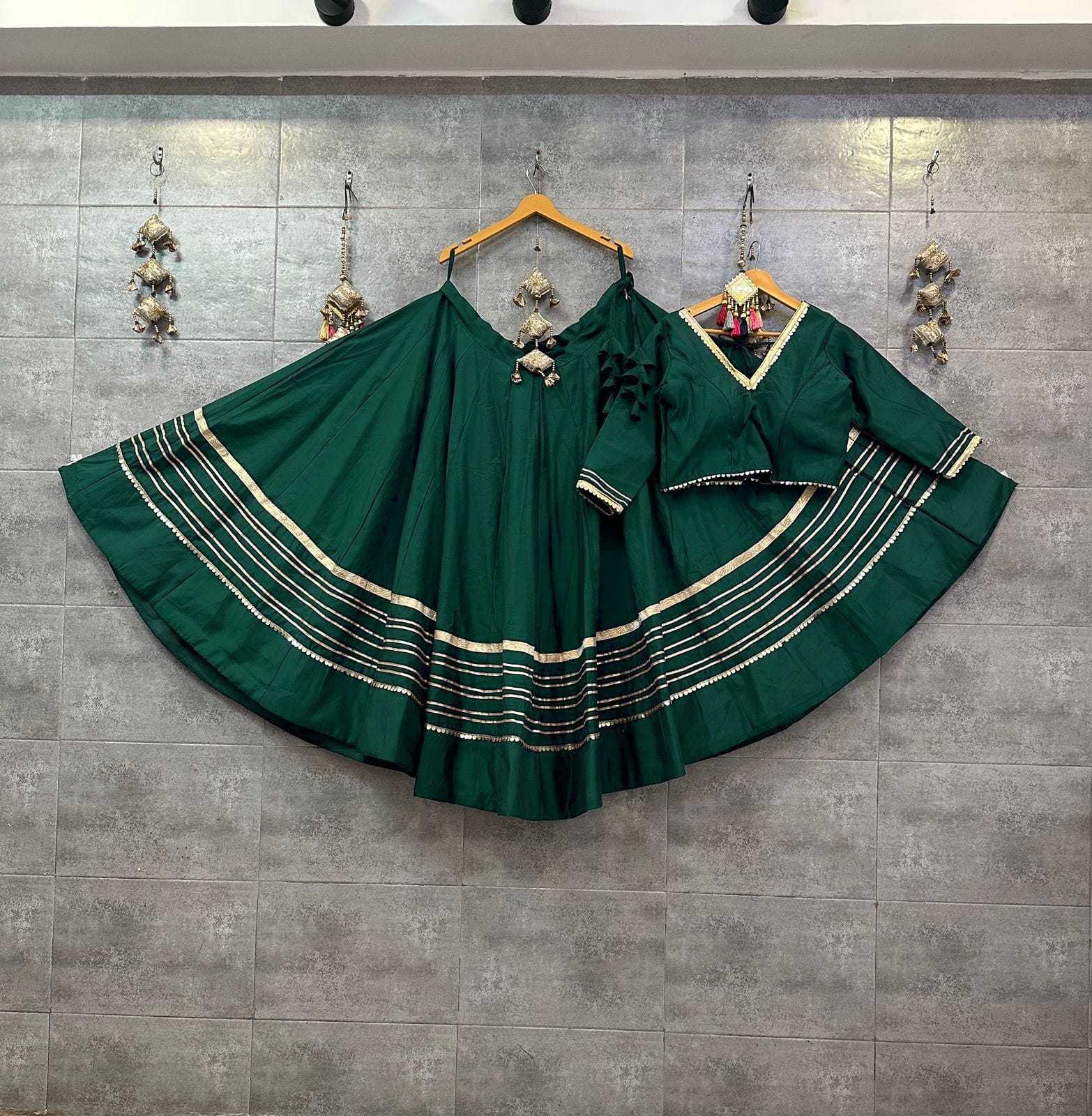 Heavy Roman Silk Designer Lehenga