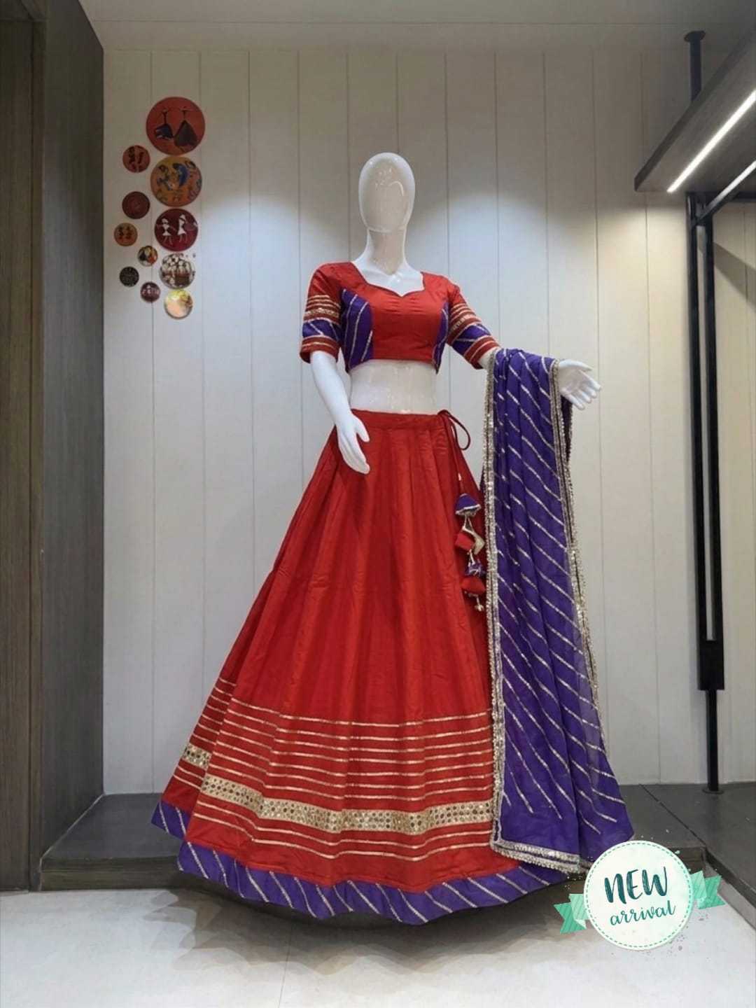 Bhavanshi Heavy Roman Silk Lehenga