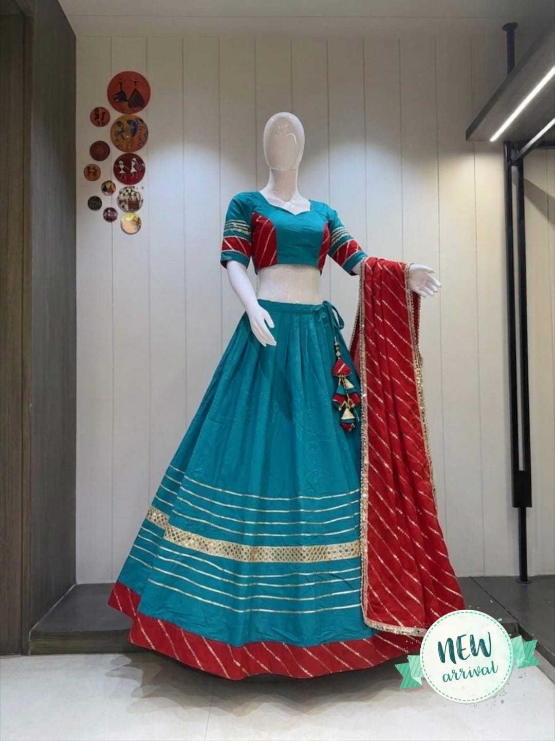 Bhavanshi Heavy Roman Silk Lehenga