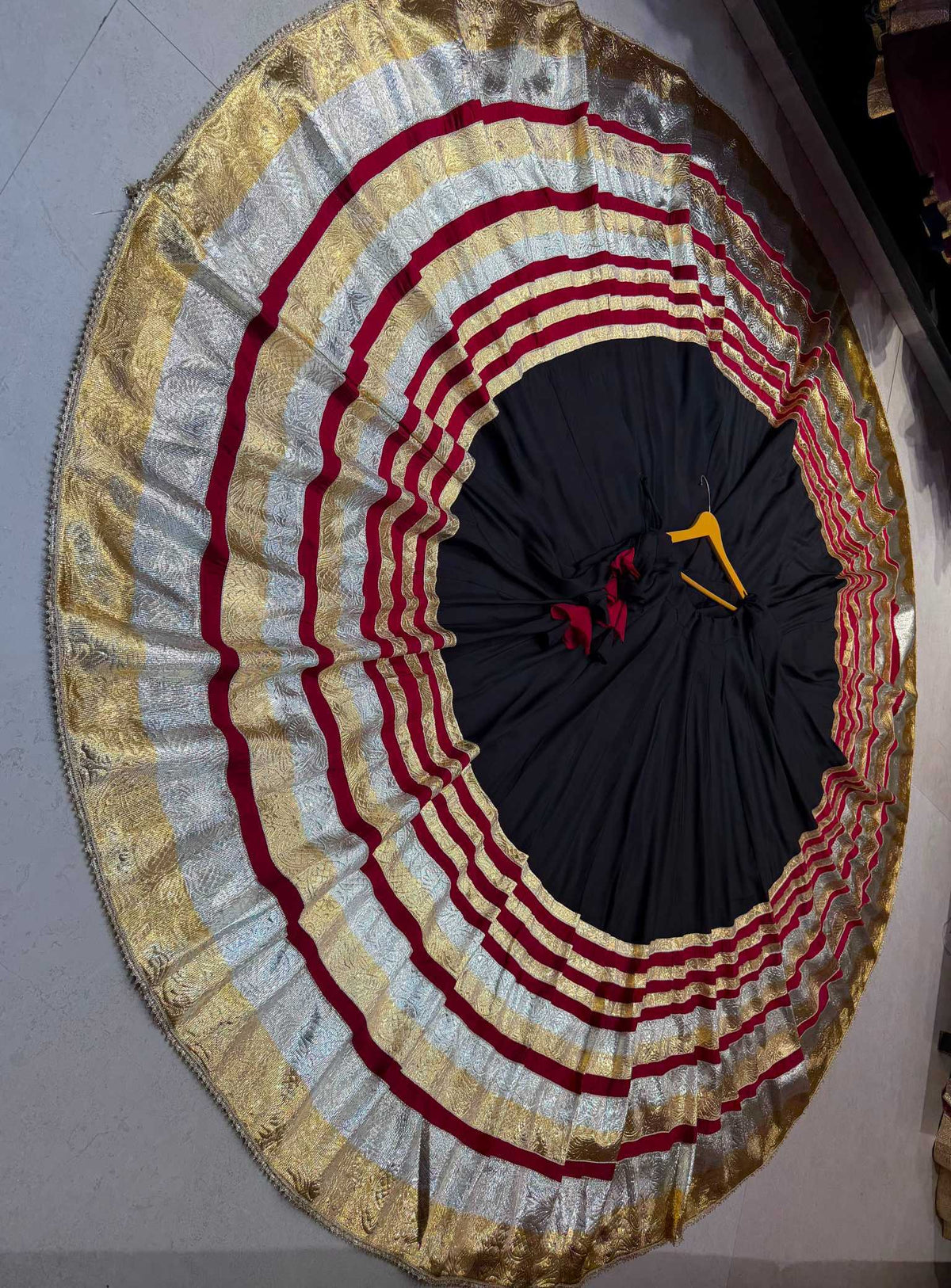 Big Man Heavy Roman Silk Designer Lehenga