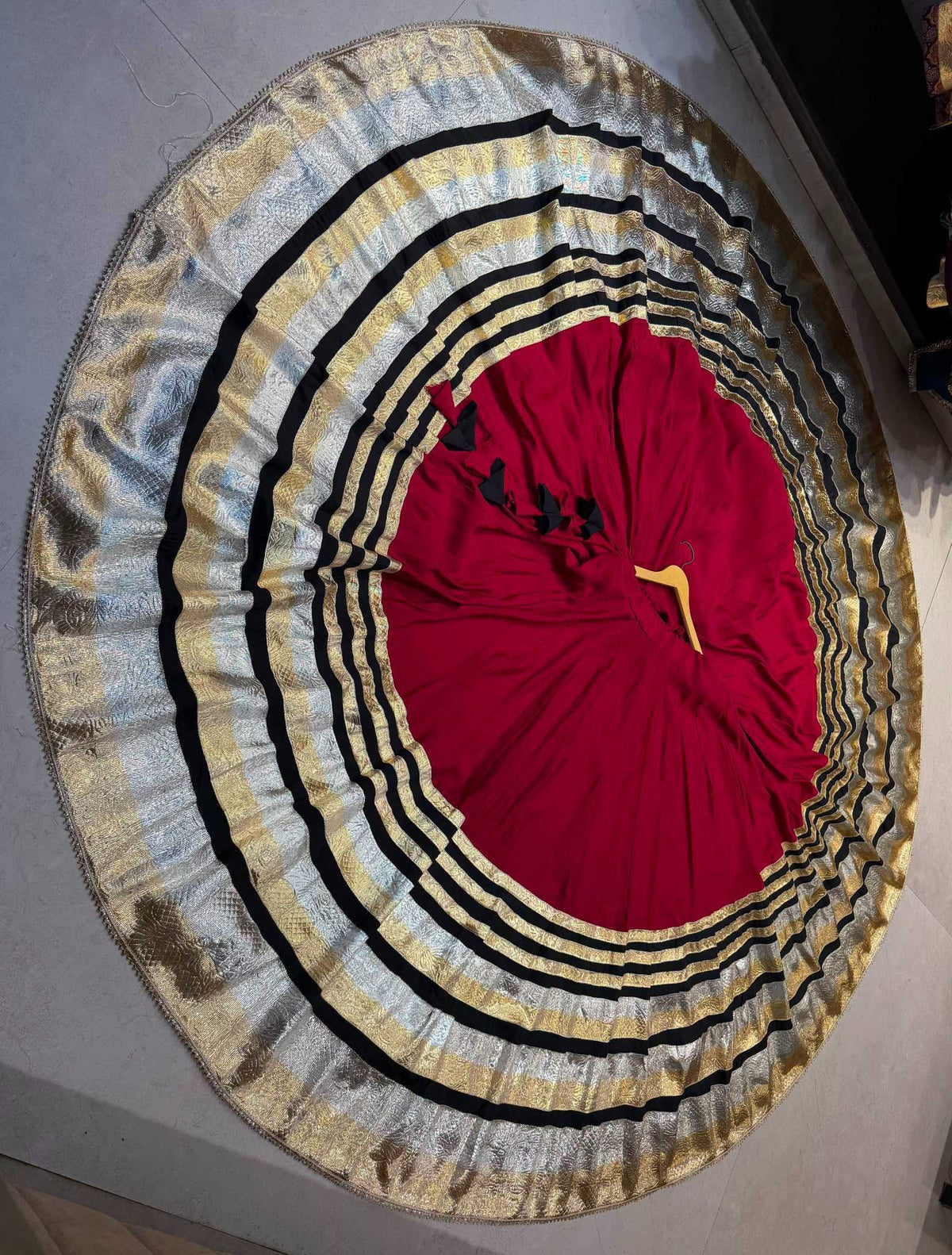 Big Man Heavy Roman Silk Designer Lehenga