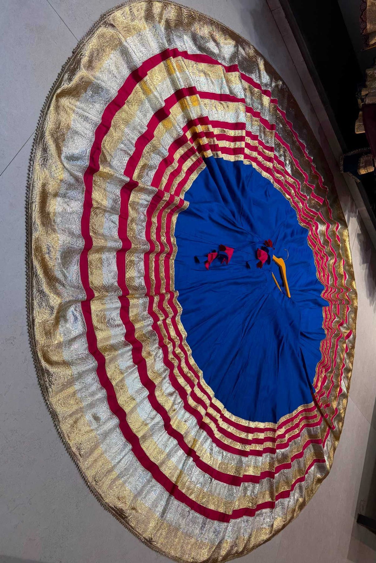Big Man Heavy Roman Silk Designer Lehenga