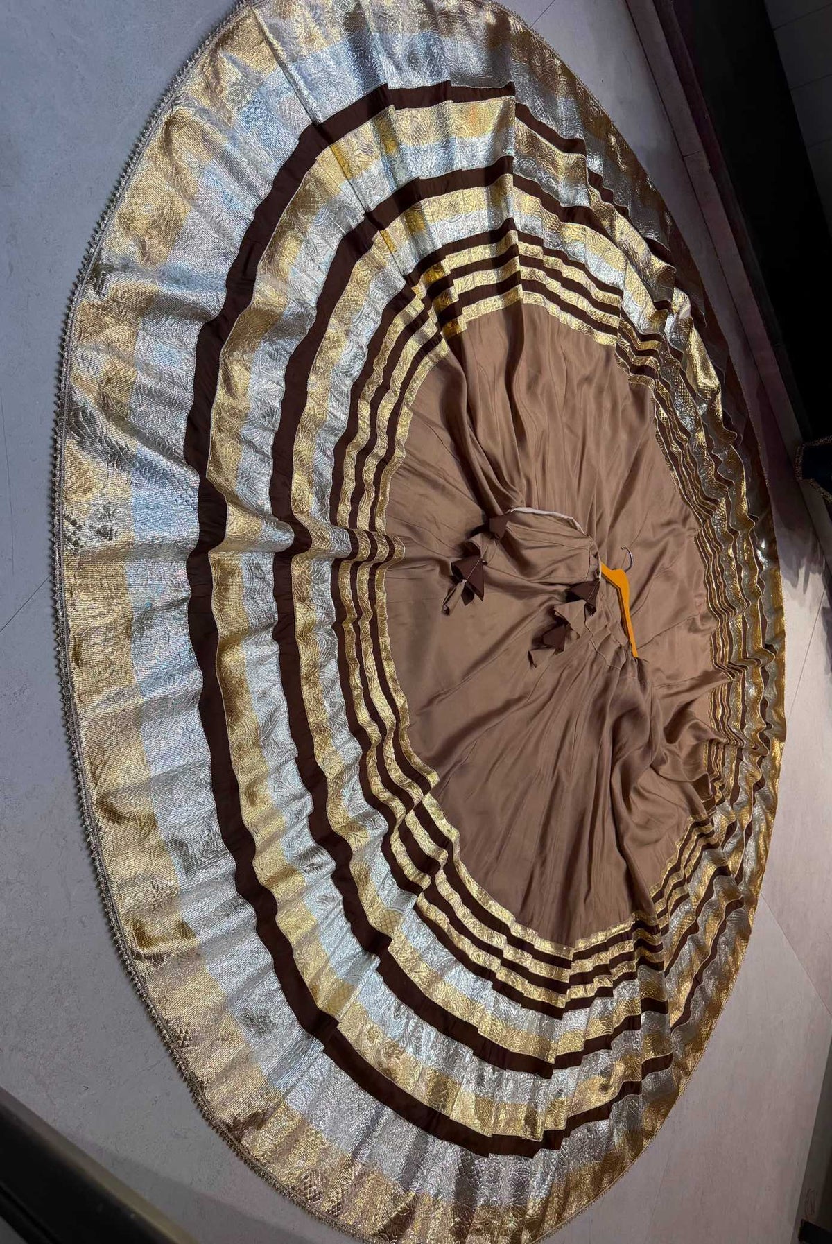 Big Man Heavy Roman Silk Designer Lehenga