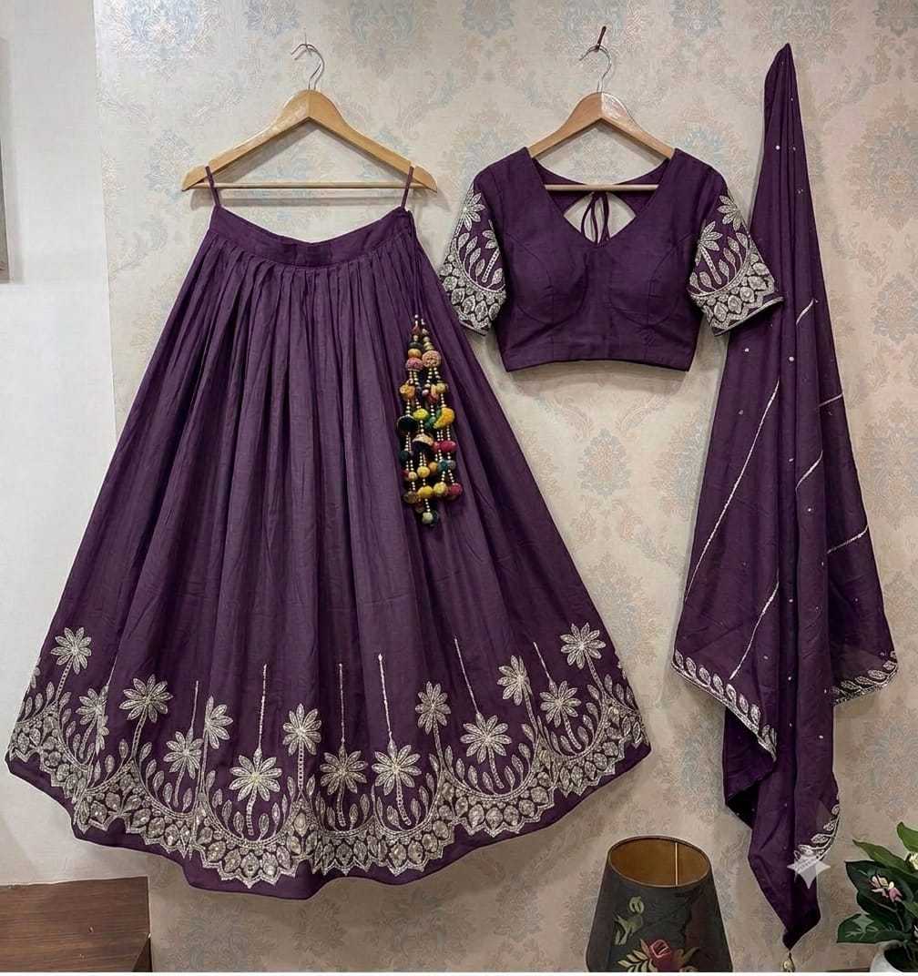 Bindiya Chinon Silk Lehenga