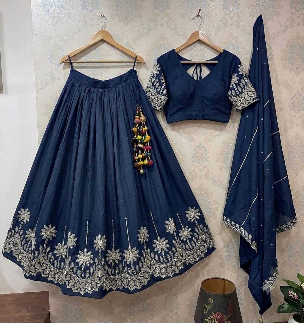 Bindiya Chinon Silk Lehenga