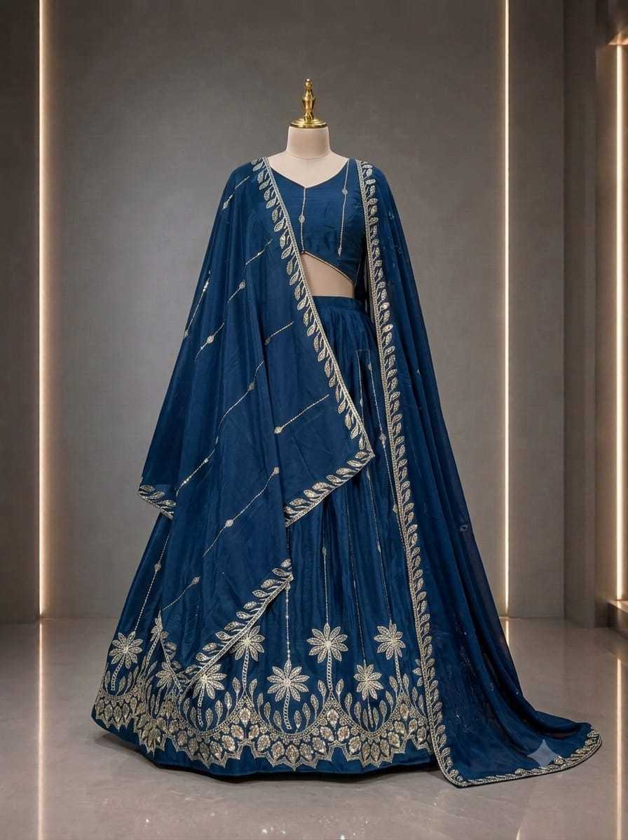 Bindiya Chinon Silk Lehenga