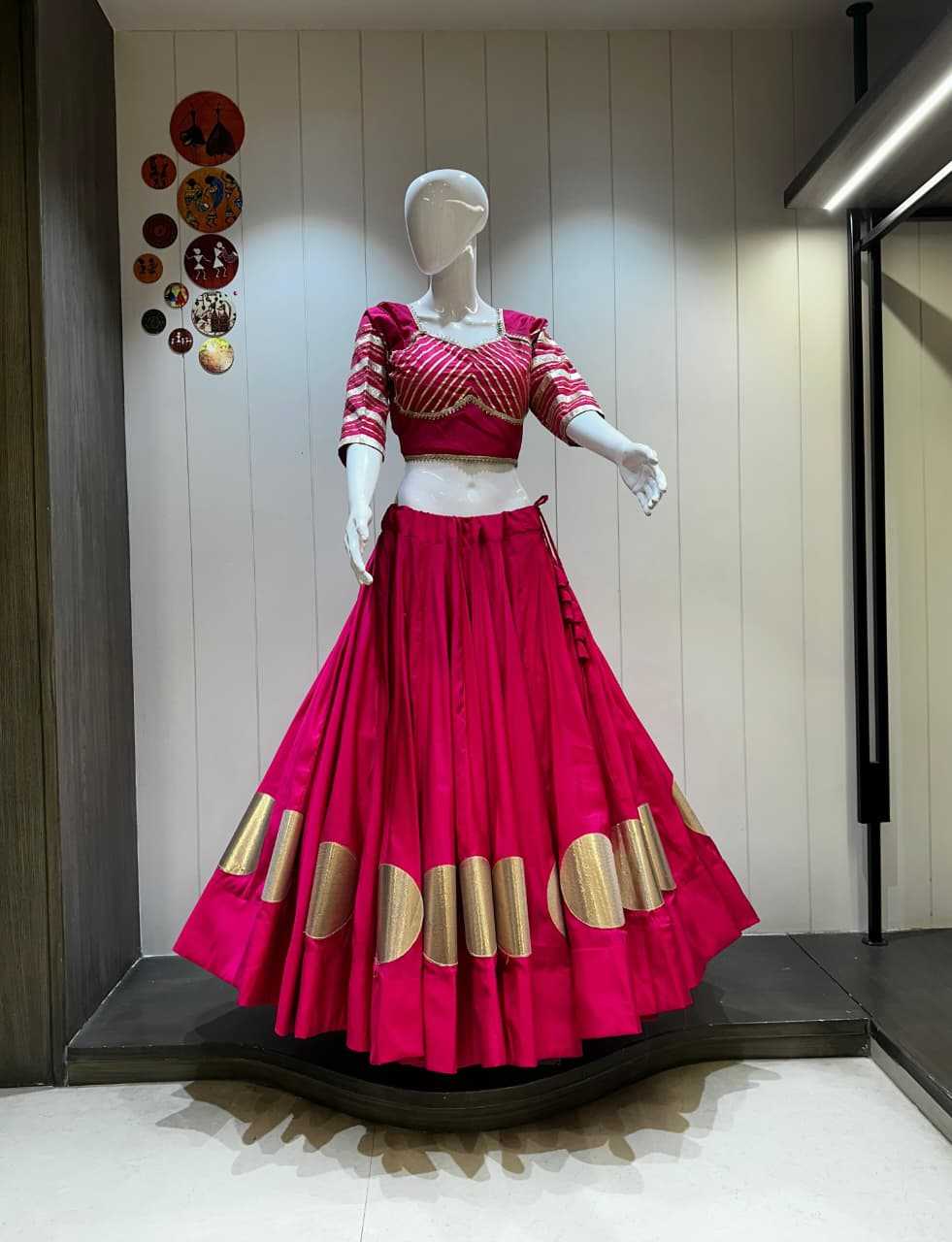 Black Diomand Soft Cotton Silk Traditional Lehenga