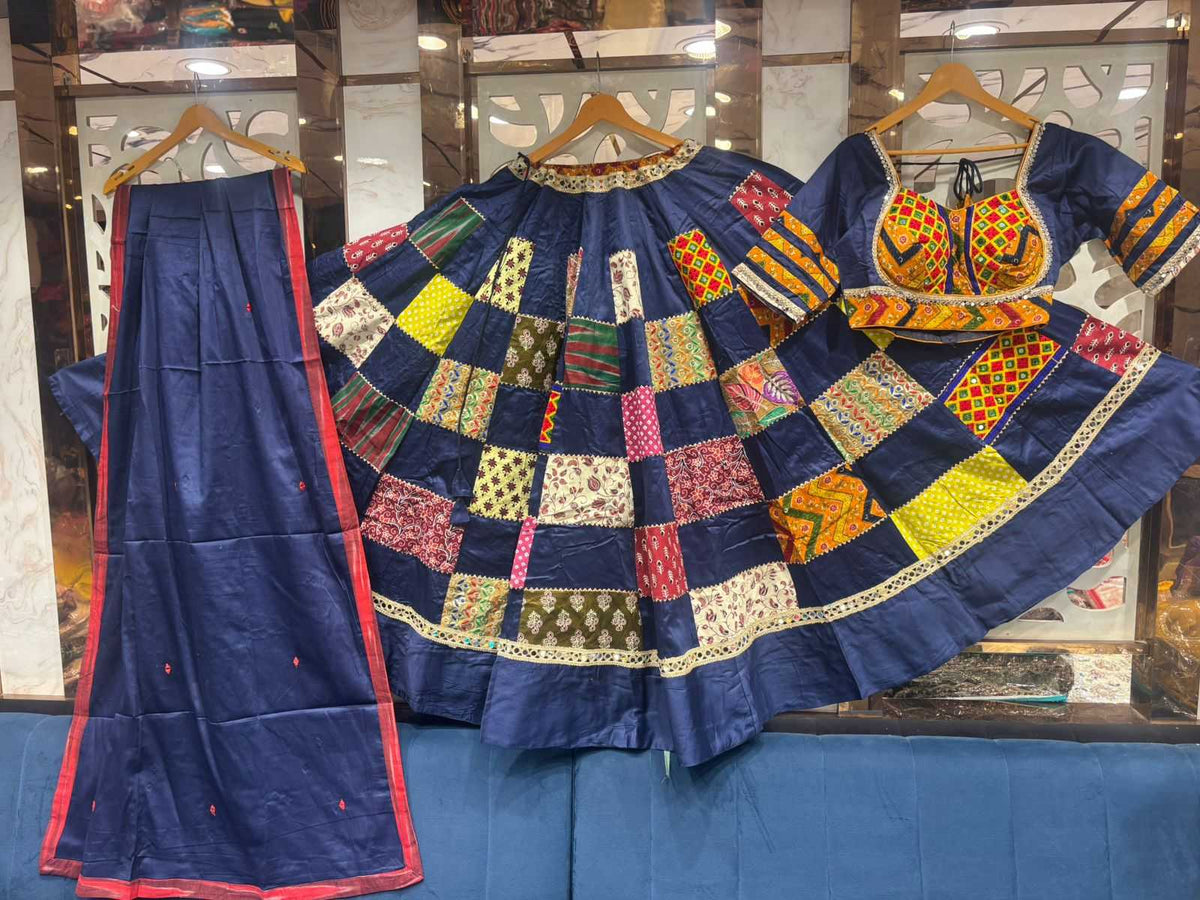 Box Patch Cotton Designer Lehenga