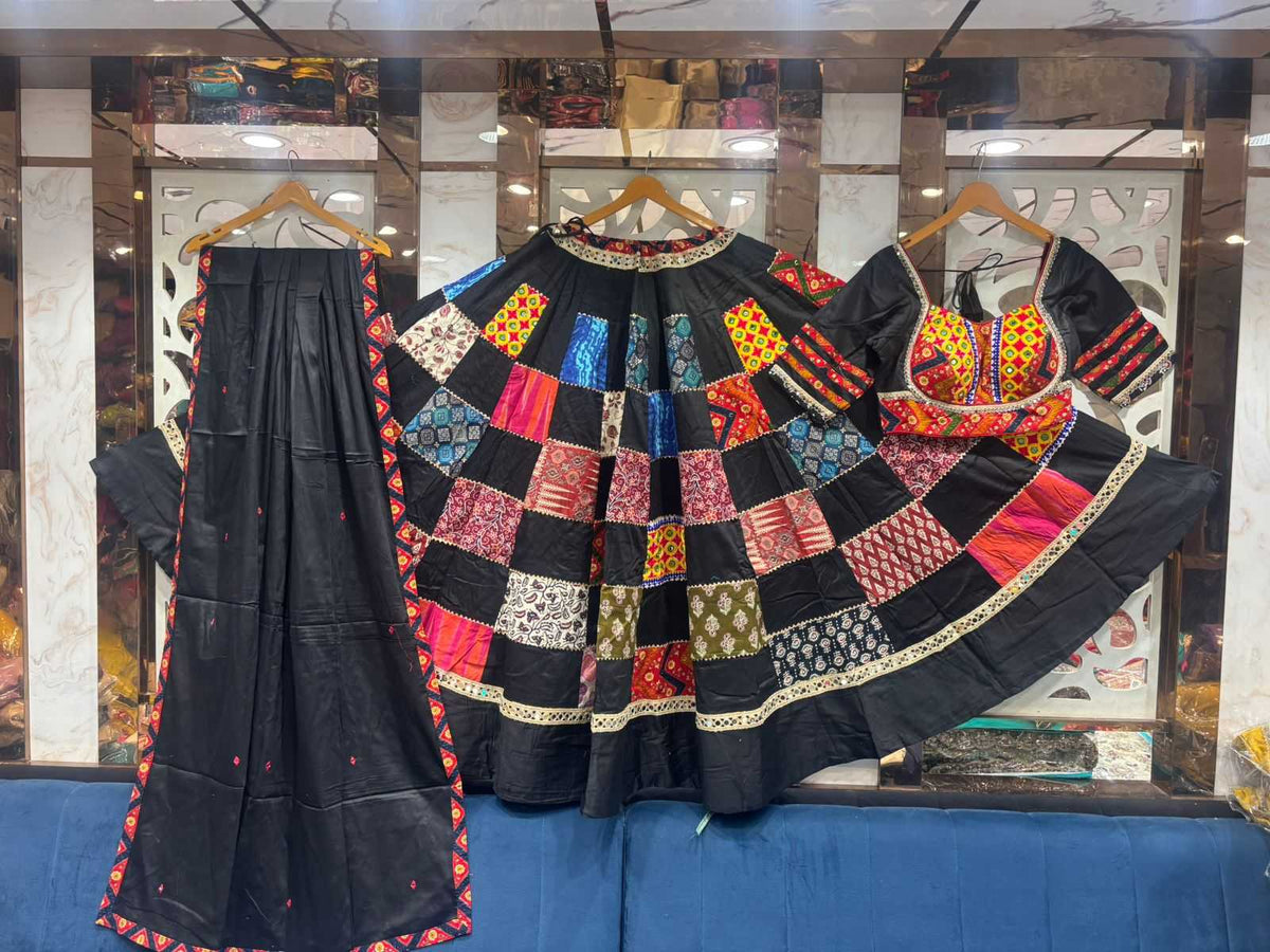 Box Patch Cotton Designer Lehenga