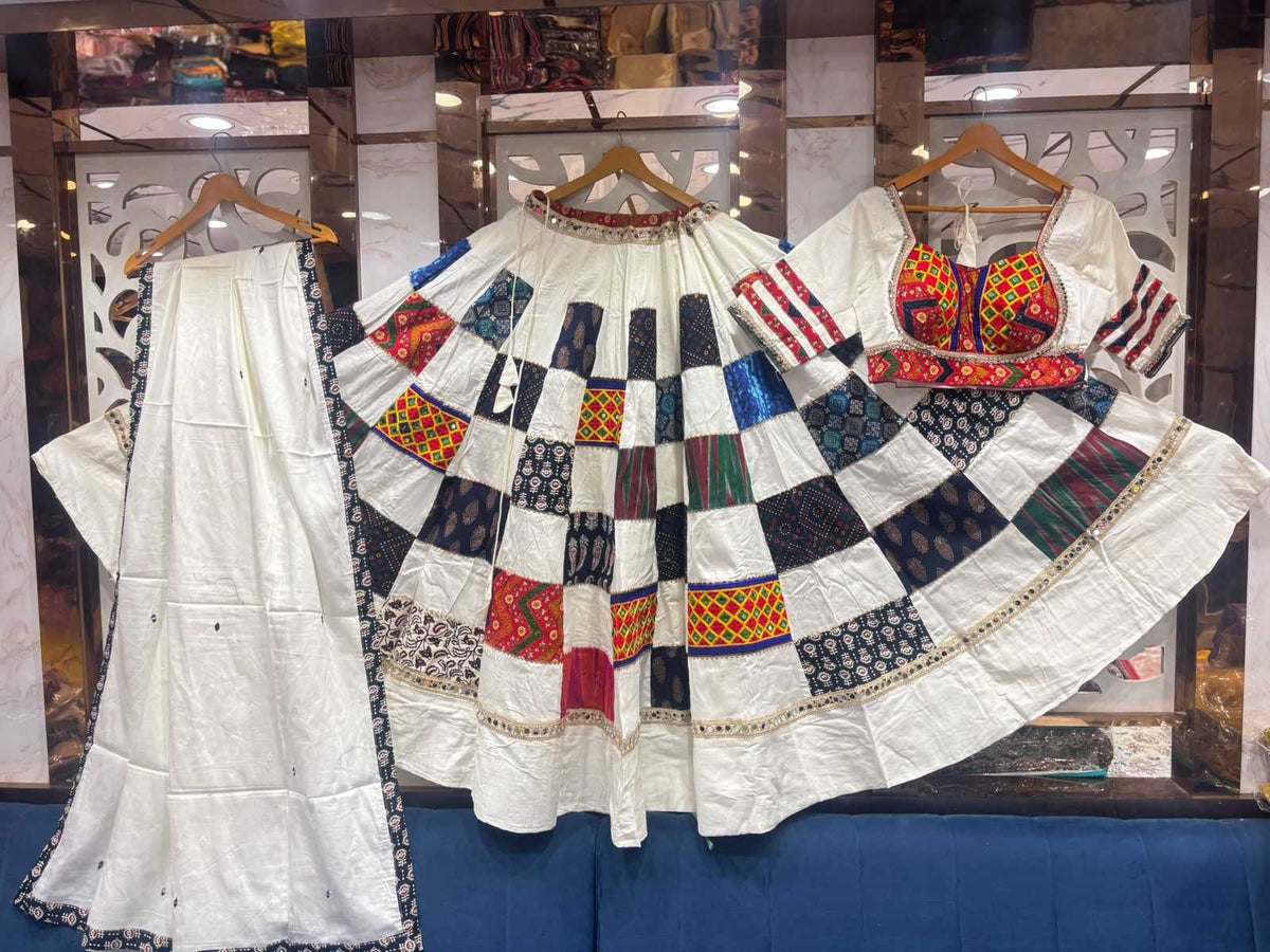 Box Patch Cotton Designer Lehenga