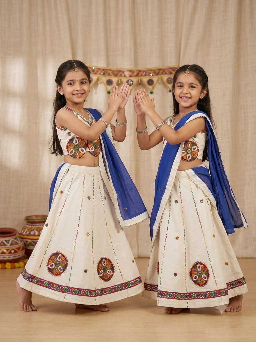 Buvi Cotton Kids Lehenga