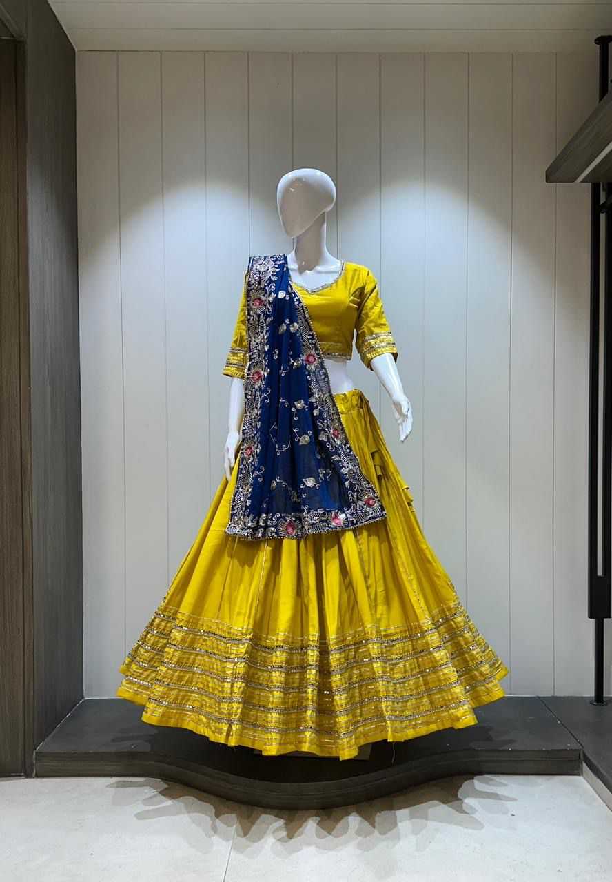 Chandrakala Cotton Fancy Lehenga