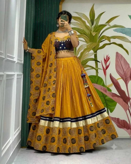 Chotte Hathi Cotton Cambric Fancy Lehenga