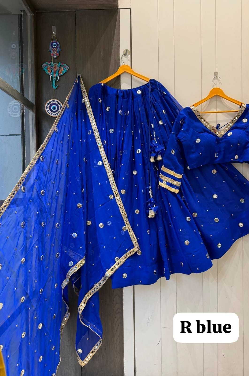 Daya Faux Georgette Fancy Lehenga