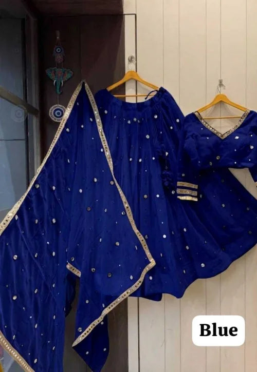Daya Faux Georgette Fancy Lehenga