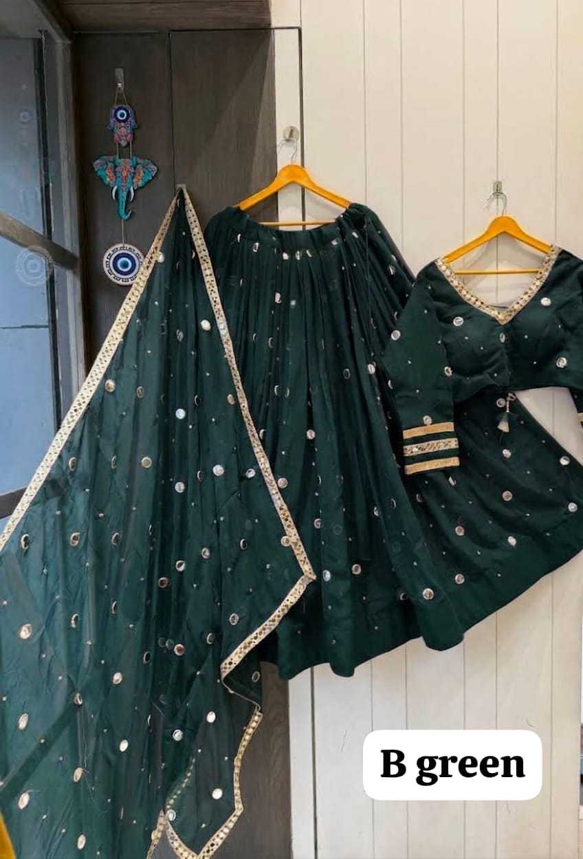 Daya Faux Georgette Fancy Lehenga