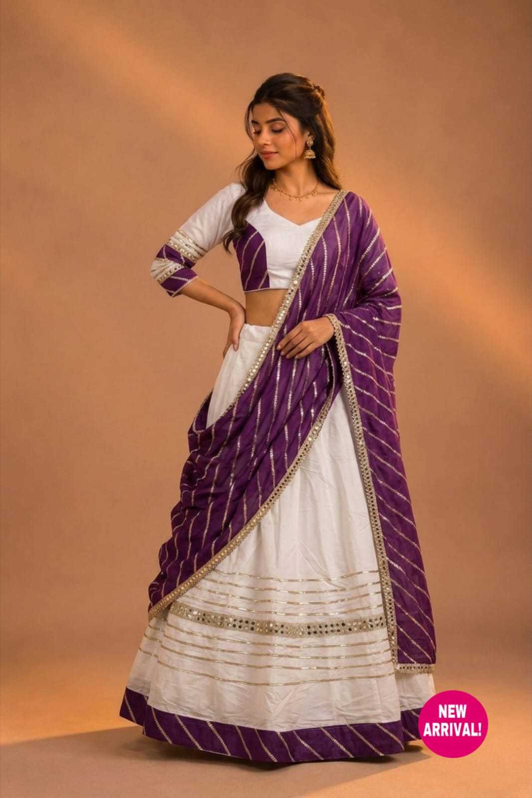 Devamita Heavy Roman Silk Lehenga
