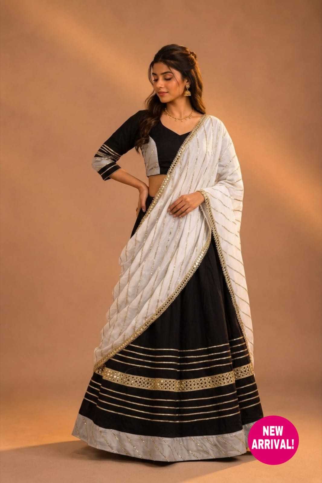Devamita Heavy Roman Silk Lehenga