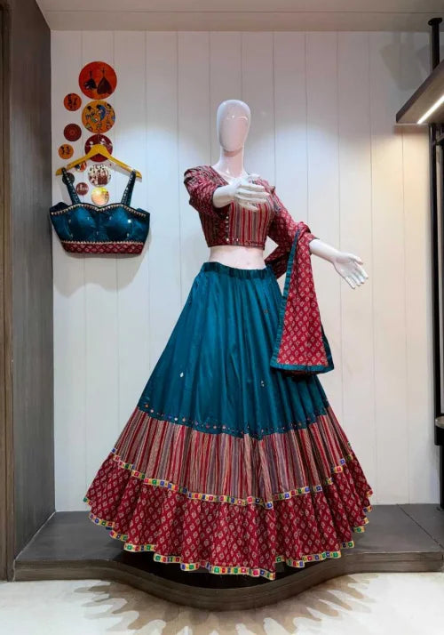 Double Blouse Cotton Fancy Lehenga