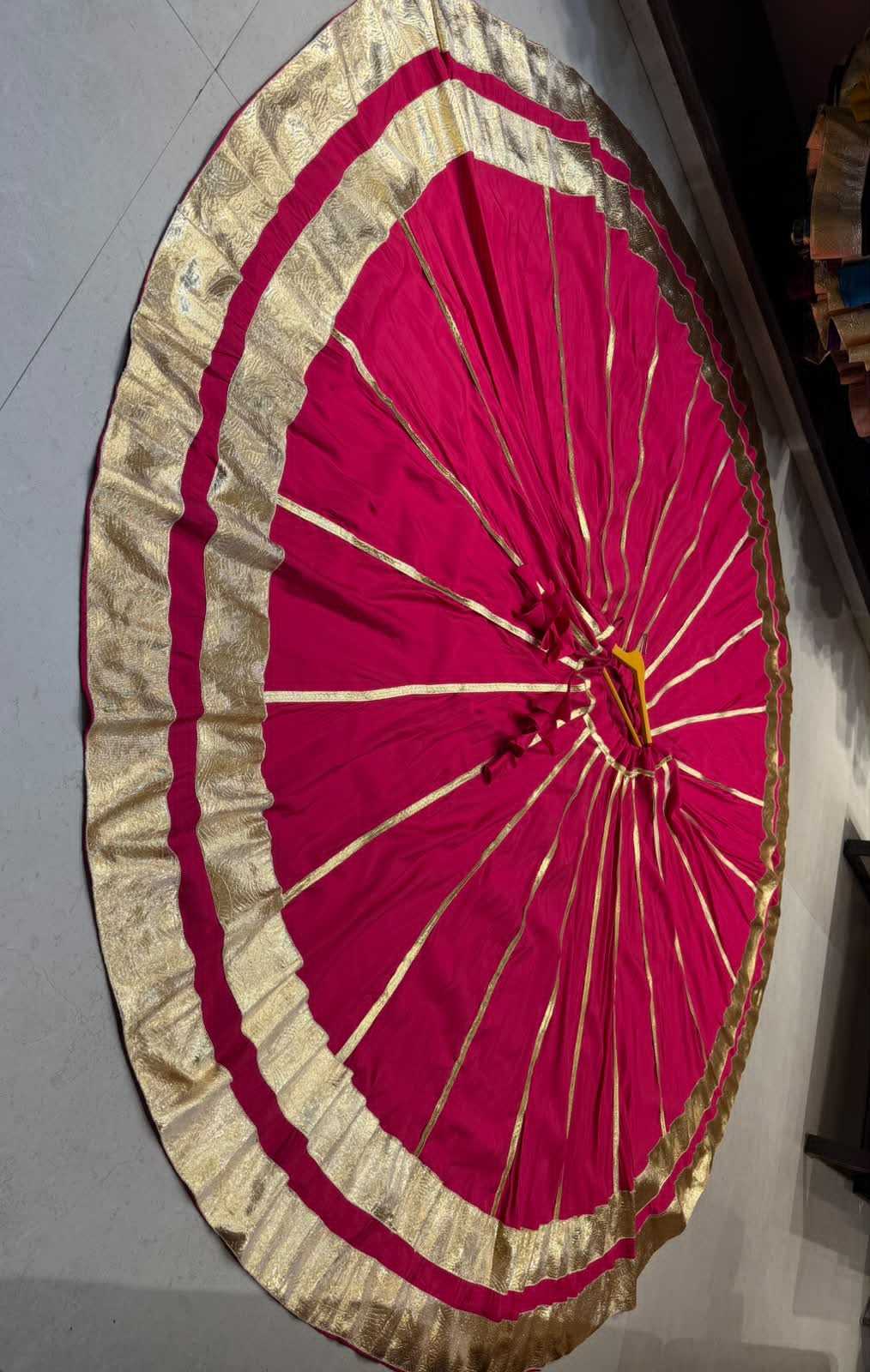Double Line Soft Cotton Silk Designer Lehenga