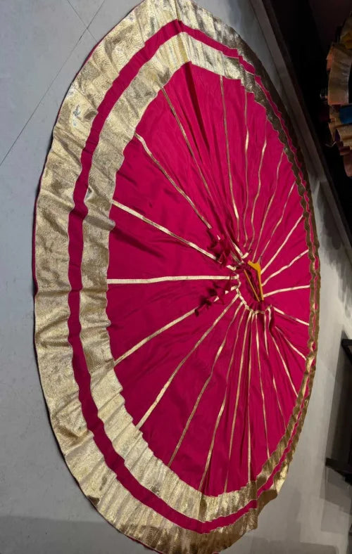 Double Line Soft Cotton Silk Designer Lehenga