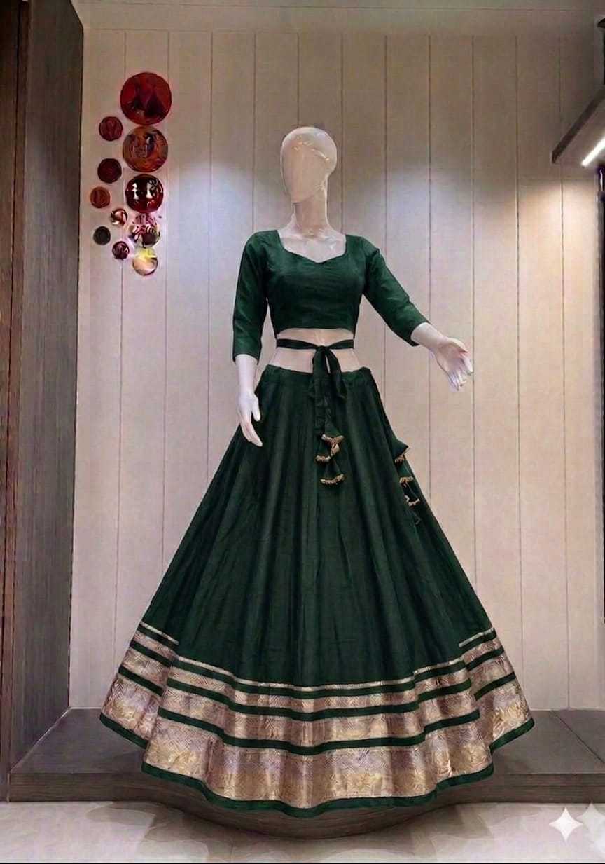 Falguni Heavy Roman Silk Designer Lehenga